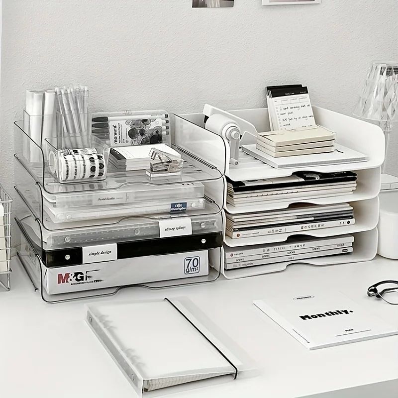 2pc, A4 File Storage Box Office Desktop Finishing Artifact M图片