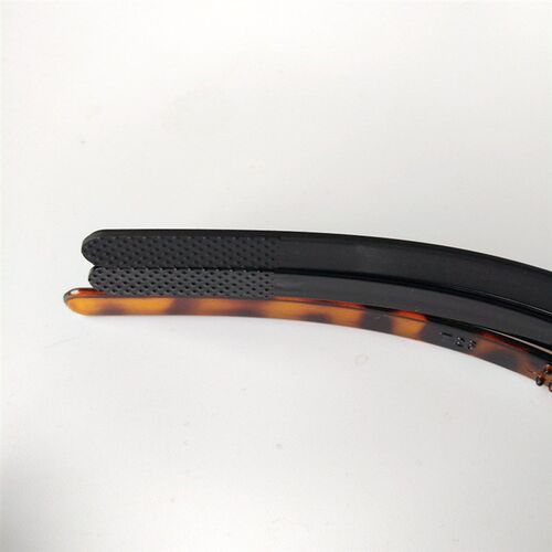 0.8cm Plastic Leopard 1 pc Fashion Mens Women Unisex Black H