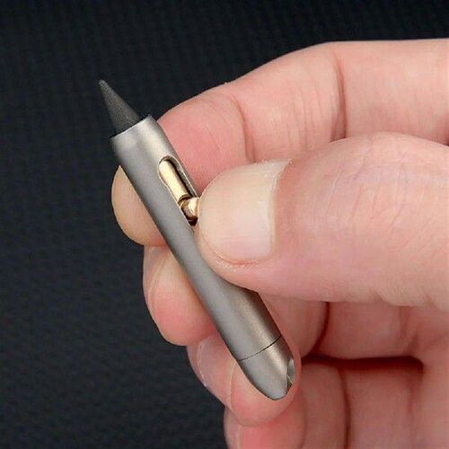 Titanium Alloy Mini Eternal Pencil No Sharpening Portable