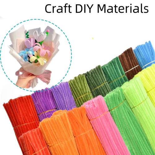 100pcs chenille stems diy materials pipe cleaner childrenDIY