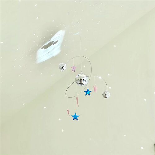 工厂好物迪斯科星球挂饰星星夜空反光吊饰手工diy材料包房间卧室