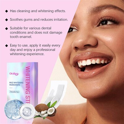 ORALHOE Teeth Cleaning Strips Gentle Stain Removal Strips fo