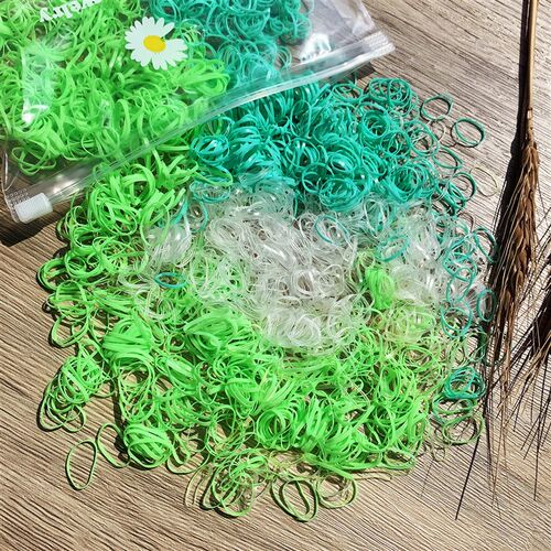 2000PCS Girls Colorful Small Disposable Hair Bands Elastic R