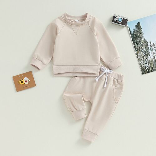 gren 0-3Years Toddler Baby Boys Fall Outfits Solid Color Cre