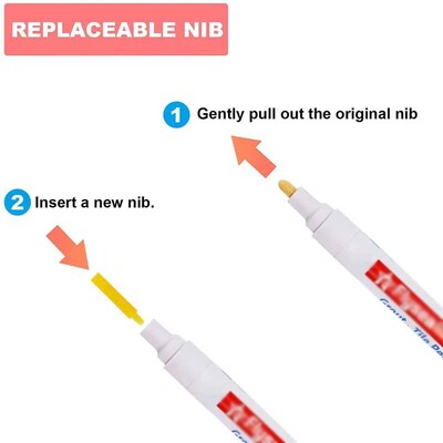Grout Pen Waterproof Tile Marker Wall Seam Pen, for Tiles Fl