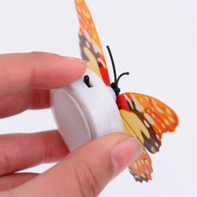Colorful LED Nigh Lights Butterfly Shape Wall Paste Home Dec