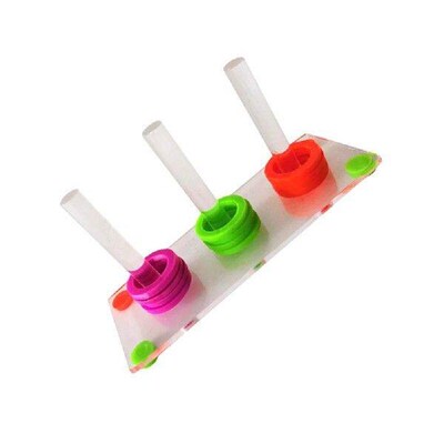 Bird Ring Toss Toy Birds Playing Small Toys Parrot Color