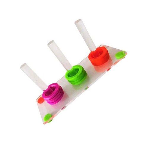 Bird Ring Toss Toy Birds Playing Small Toys Parrot Color