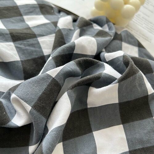 Ins Simple Solid Color Double Washed Cotton Single Dormitory