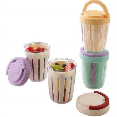 Cute slimming portable light meal bento cup, fruit breakfast