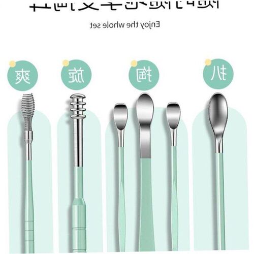 6PCS Ear Cleaner Wax Removal Tool Earpick Sticks Earwax Remo