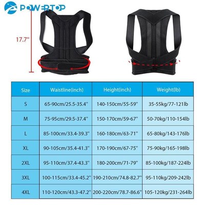 Alloy Bar Posture Corrector Scoliosis Back Brace Spine Corse