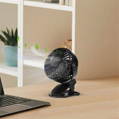 Mini Fan With Clip Rechargeable Clamp-On Personal Desk Fans