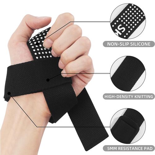 Padded Wrist Wraps Lifting Straps Weightlifting Gloves GYM