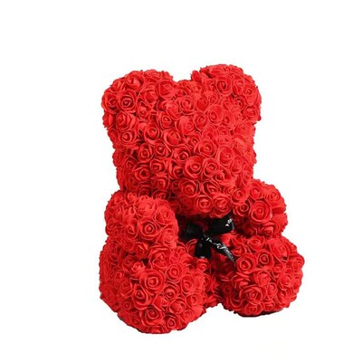 Simulated Eternal Flower Rose Bear Birthday Gift Chinese Val