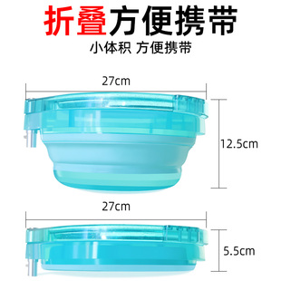 2022创新设计 折叠拉饵盘全磁通用开饵盆鱼饵料盒钓箱强磁拉丝盘