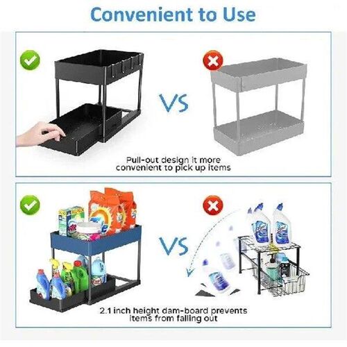 1 Pack of Under-sink Storage Box and Storage Bathroom,
