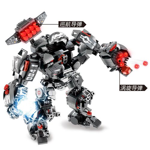 Superheroes Avengers Iron Man Hulkbuster Steel Mecha Action