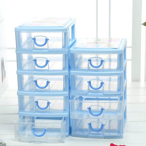 Multi-layered cosmetic storage box with drawers, small organ