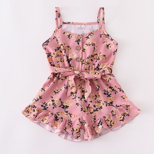 Girlymax Clothes 3 Colors Ruffle Summer Cotton Baby One-piec