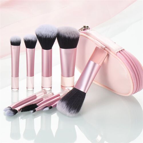 Mini Makeup Brush Set with Storage Bag, Versatile Soft Trave
