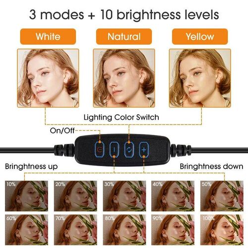 LED Photography Video Ring Light Selfie Light RingLight Phon