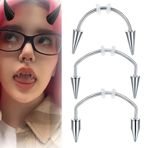 1Pc Stainless Steel C Rod Labret Piercing New Style rend Fas