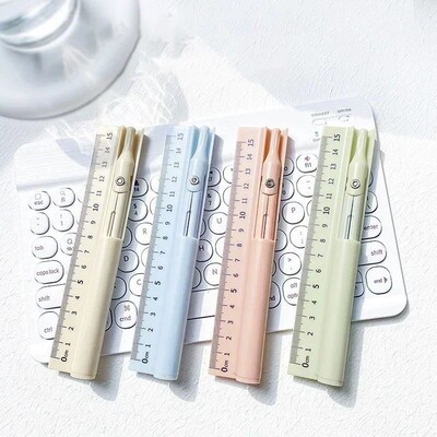 3 in 1 Compass Geometry Set with Ruler Pencil Kawaii Multifu