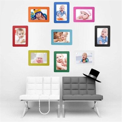 PVC DIY Colorful Magnetic Picture Frames Fridge