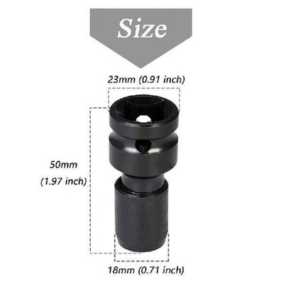 Adaptive Universal Wrench Adapter Socket Ratchet Torque