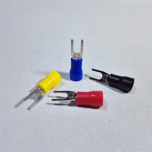 3插拔式 接线端子SV2 叉口线耳接线柱UT 冷压U型绝缘端子 3.2