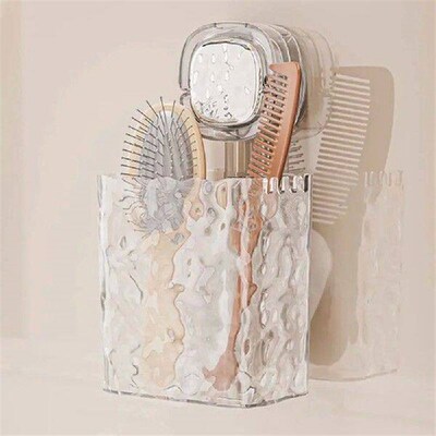Plastic Suction Cup Drying Shelf Wall Mounted Punch Free