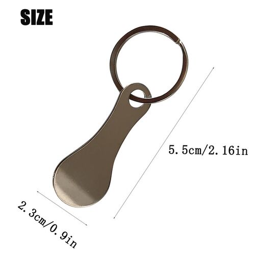 1/3pcs Ring For Key Keychain Metal Aluminum Alloy Sliver Col