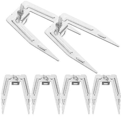 6 Sets Accessories Stainless Steel Rotating Roasting Fork