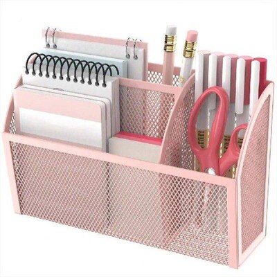 Office Pen Holder Durable Magnetic Pen Holder 3-compartment