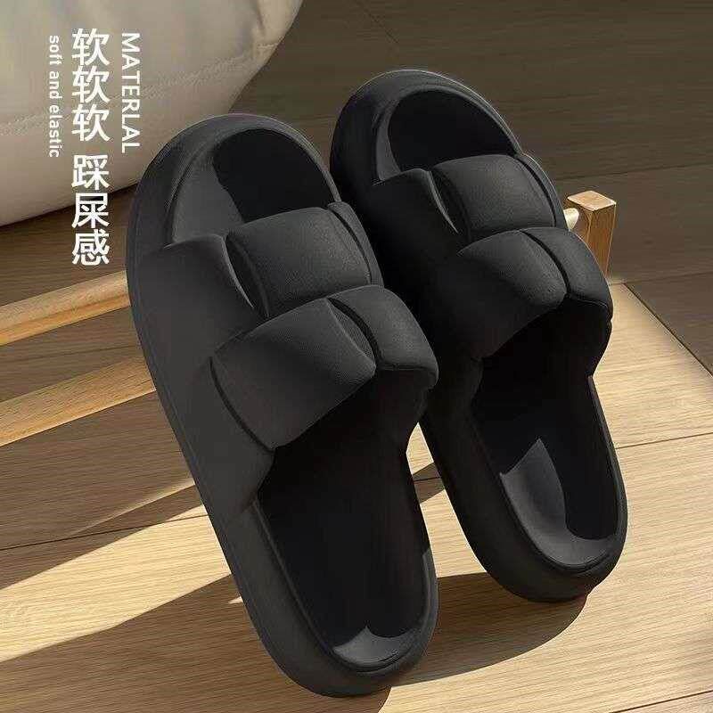 .感浴室拖凉室内踩厚底家居外穿防滑拖鞋居夏季屎夏天女情侣男洗