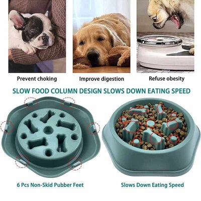 Slow Feeder Dog Bowl Anti-choking Slow Feeding Bowls for Dog