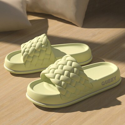 Summer Women Thick Slippers Sole Beach Slides Bathroom Anti-