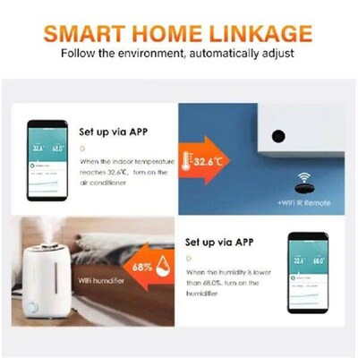 Tuya Smart Temperature And Humidity Sensor Mutifunctional