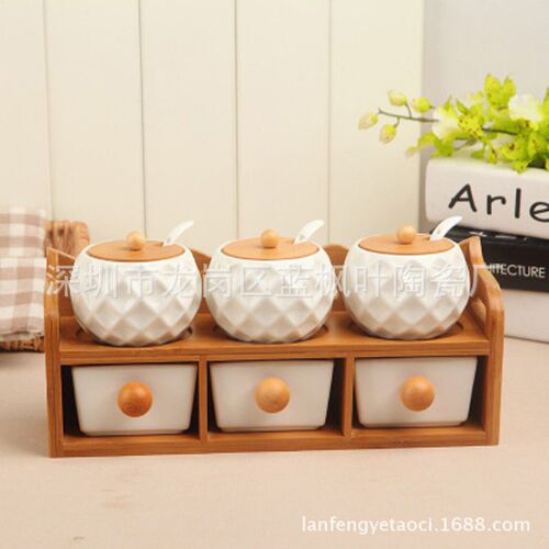 Nordic Kitchen Ceramic Seasoning Box Set Household Seasoning