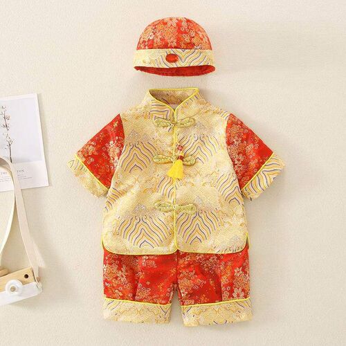 Baby Summer One-year-old Grab Week Tang Dress Baby Chinese S