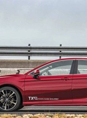 用于 新凯美瑞雷凌 卡罗拉 锐志  个性反光贴纸 TRD车身贴 侧门贴