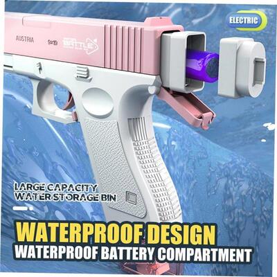 Water Gun Electric Glock Pistol Shooting Toy Full Automatic
