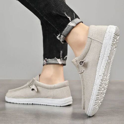 Men Caual Shoe Breathable Lightweight Slip-On Flat Simple Co