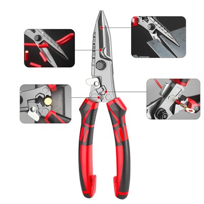 Multi-Functional Electrician Scissors, Crimping Wire Cutting