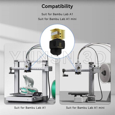 New upgraded Hotend Kit For Bambu Lab A1/A1 Fast Speed Hot E