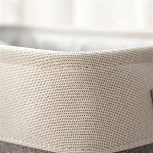 Foldable Fabric Storage Basket with Handle Large Capacity