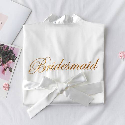 Bride with Team Bride Bathrobe Bride To Be Bridal Shower Bac