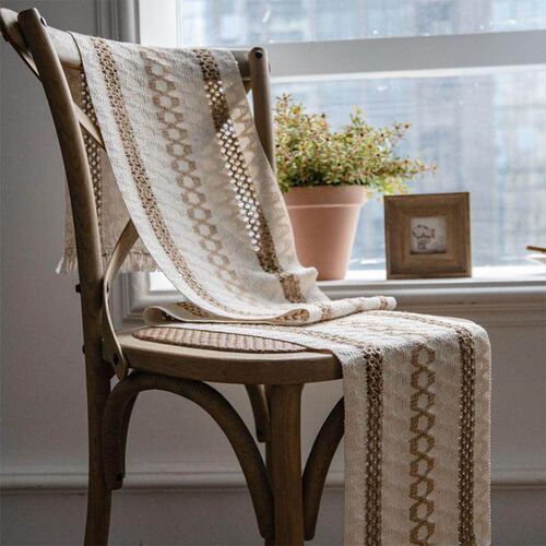 Nordic Style Table Runner Handmade Weave Tablecloth Househol