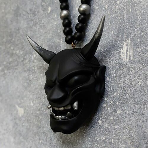 Samurai Kabuto Helmet Hannya Japanese Oni - Car Rear View Mi